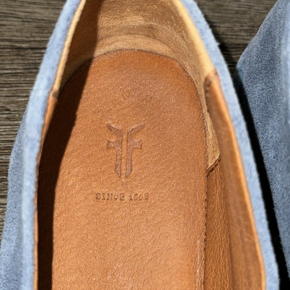 Frye Helena Suede A Line Moccasin Flat Loafer - Picture 6 of 9
